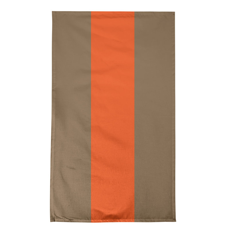 Stripe Tea Towel Kitchen Towel, Cotton Twill, Gold/Orange Baseball