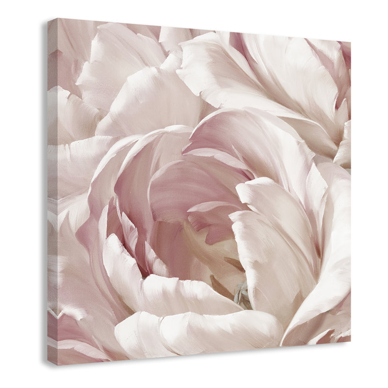 Intime rosé II - photographie, H 24 po x l 24 po x P 1,375 po, Toile tendue