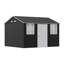 12ft W x 10FT D Metal Apex Roof Garden Tool Shed