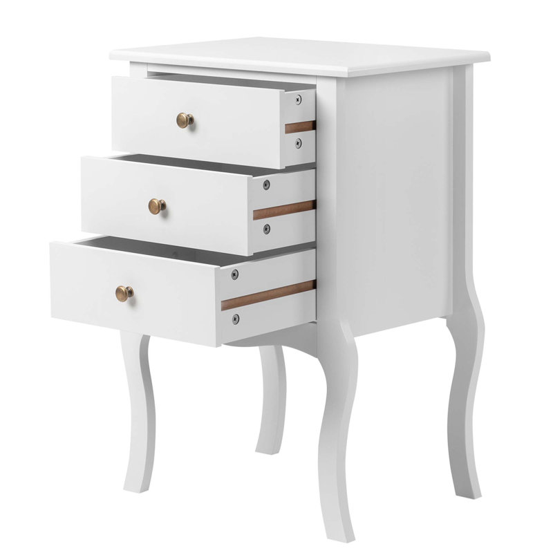 Table de chevet européenne - Trois pompes