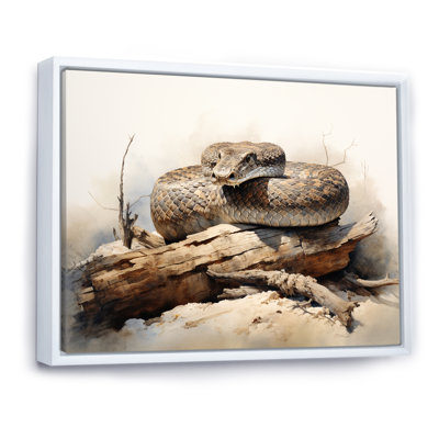 Rattler Rattlesnake sur impression sur toile