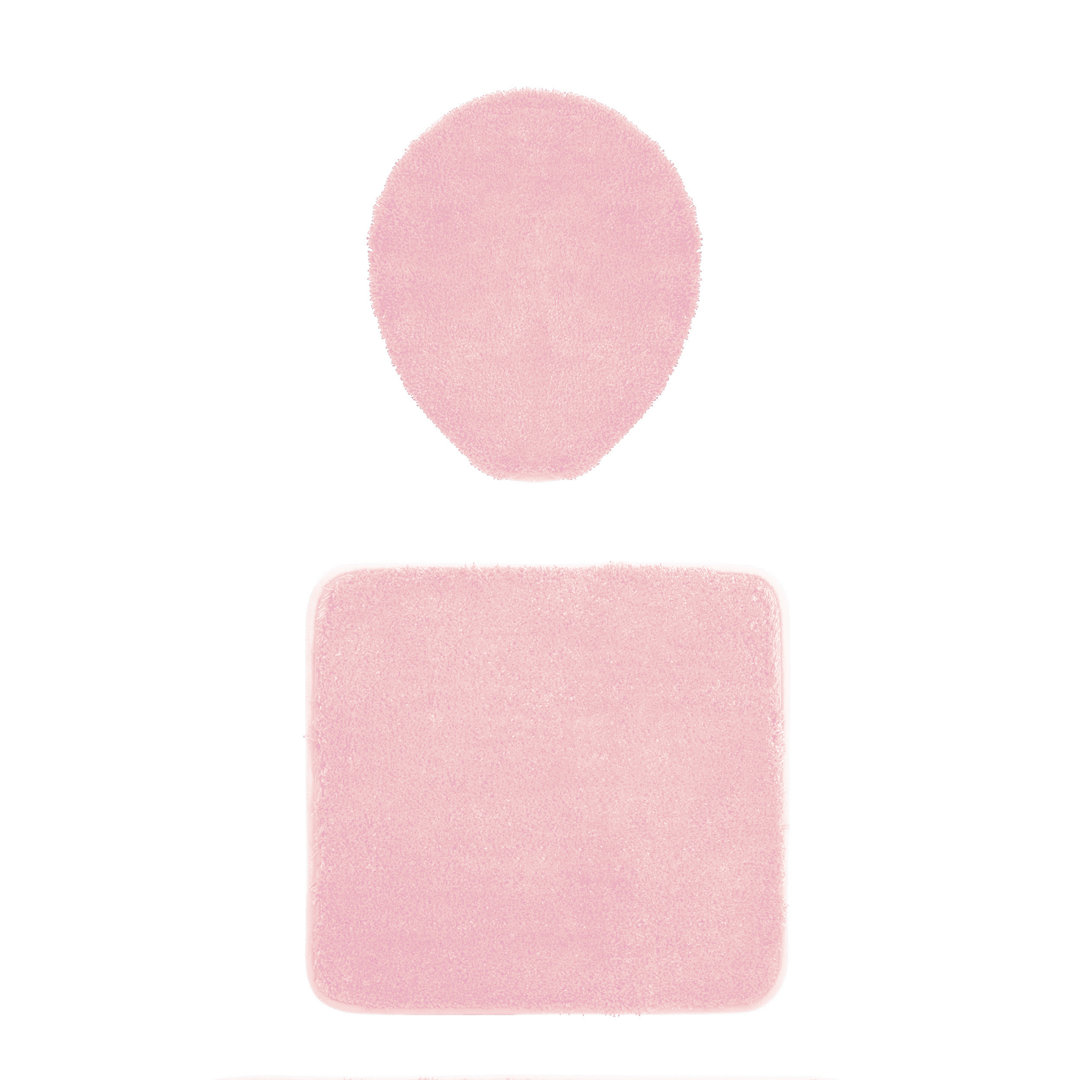 Wayfair Basics Badematten-Set Farbe: Rose
