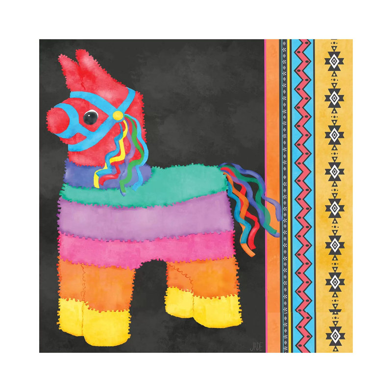 Décoration murale Pi Piata Party I Kids, H 26 po x l 26 po x P 1,5 po, Toile tendue