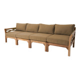 Monterey Teak Outdoor Deluxe Sofa with Sunbrella Cushions