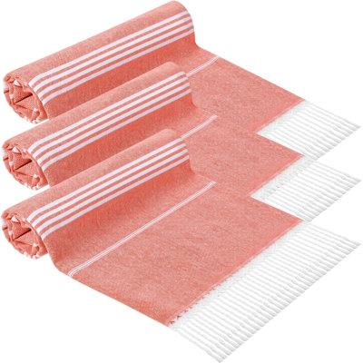 Ensemble de 3 serviettes de plage en coton Mellar