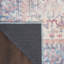 Tapis oriental bleu / rouge lavable à la machine-1164684687