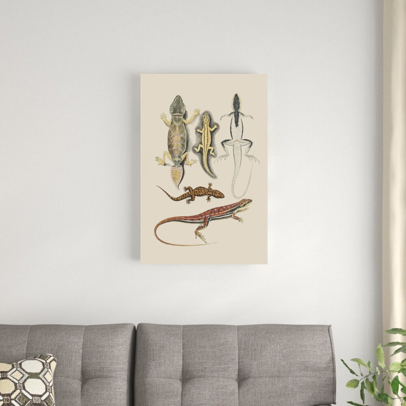 Lézards antiques IV, H 30 po x l 20 po