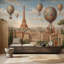 Décoration murale amovible Eiffel-2121727253-2121727252