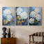 Floral Study Series XL - Ensemble de 3 toiles tendues avec châssis - Prêt à être accroché-103753979