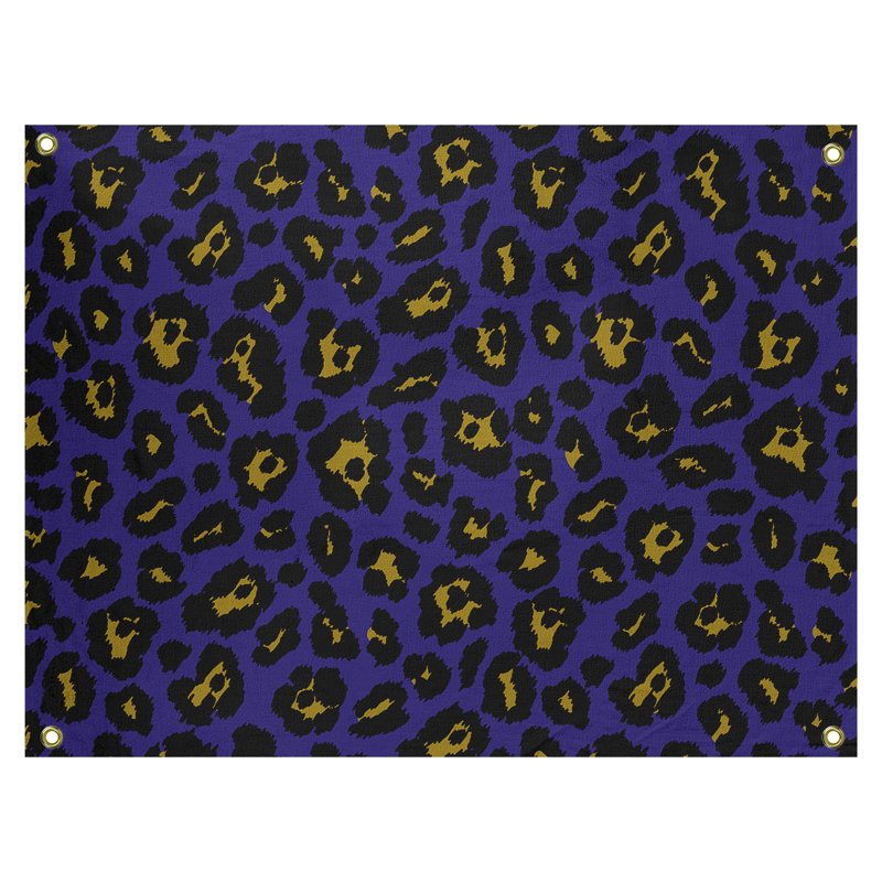 Tapisserie de football en polyester Baltimore, Mauve / doré, H 50 po x l 59 po