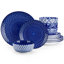 12 Piece Stoneware Dinnerware Set, Service For 4