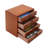 4-Tier Desktop Vintage Storage Cabinet Antique Wooden Storage Box With 4 Drawers