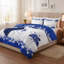 Ensemble de couvre-lit matelassé 9 pièces avec rideaux transparents, ensemble de literie comprenant couvre-lit, taies décoratives et rideaux filtrants, dessus à œillets de 1,6 po, lavable à la machine-124985189