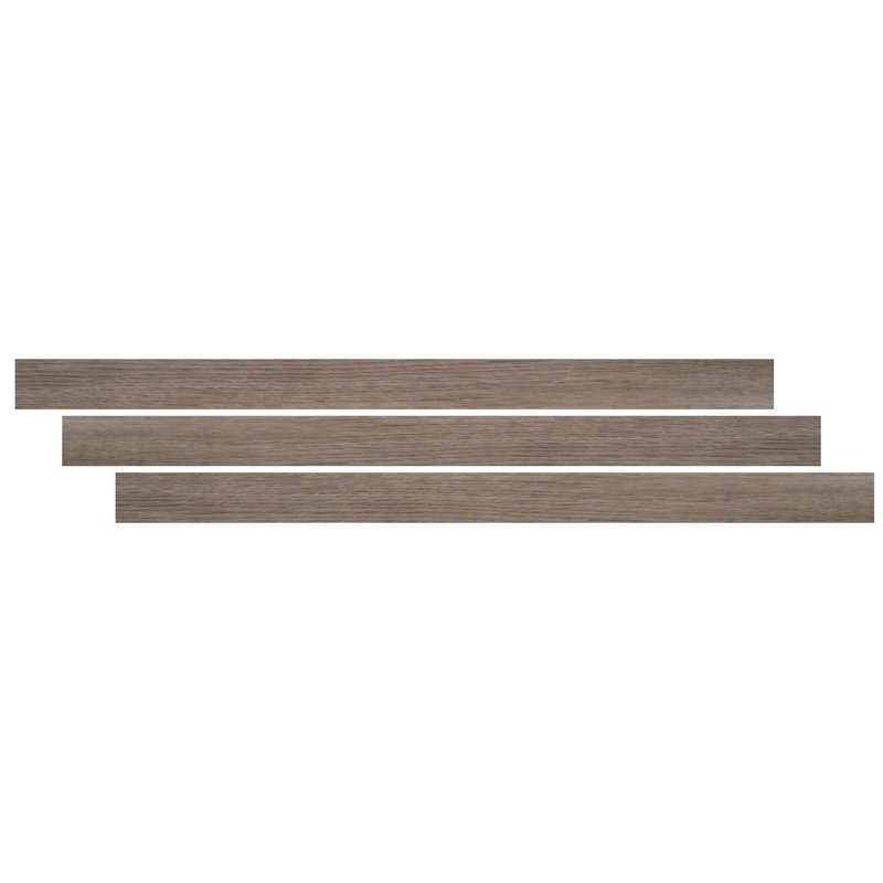0.26 In. Thick X 1.75 In. Wide X 94 In. Length Luxury Vinyl End Cap Molding, Estate Gray