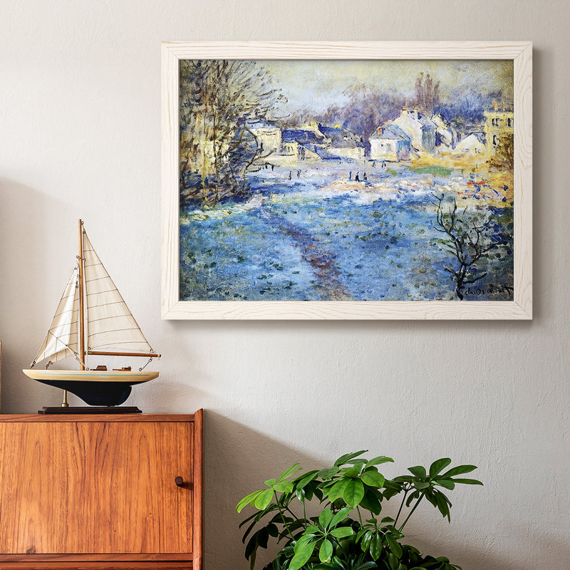 White Frost, 1875- Rustic Framed Gallery Wrapped Canvas, Blanc, H 22 po x l 32 po x P 1,5 po