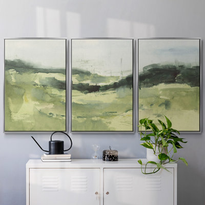 Hill Scramble I, reproduction d'art encadrée sur toile 3 pièces