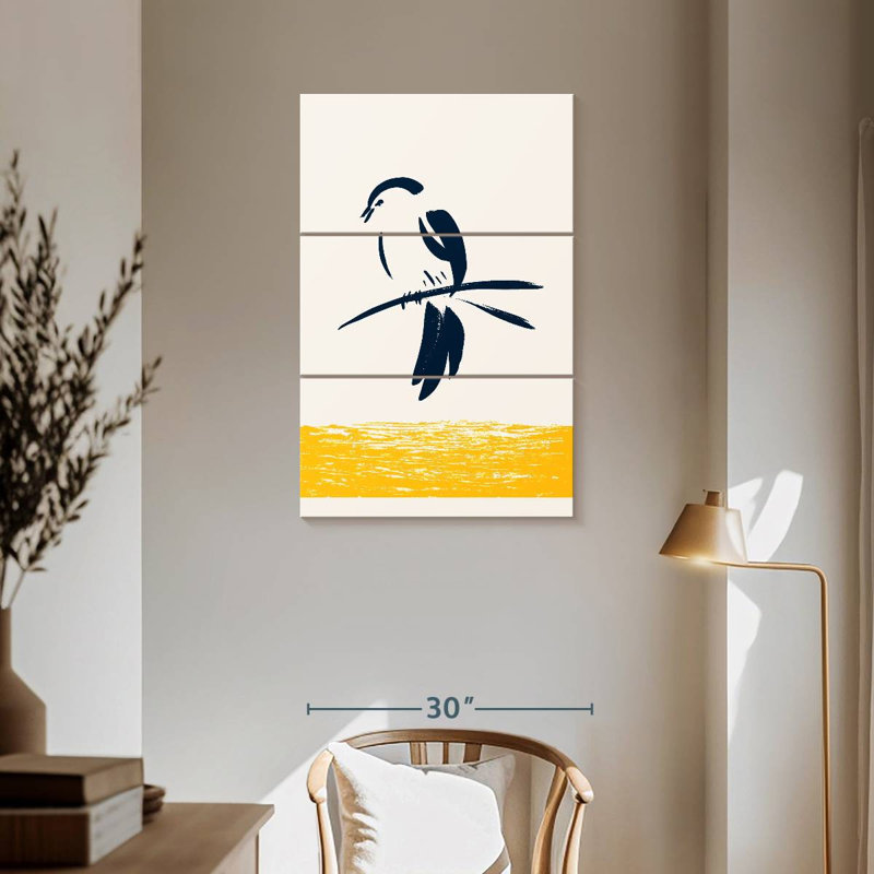 Oiseau chanteur Brampt, H 57 po x l 36 po