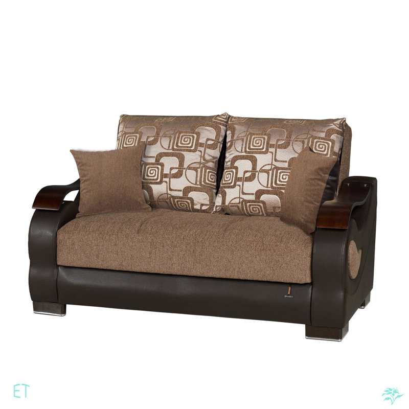 Causeuse convertible avec rangement Primenest Urbanova Collection, Brun