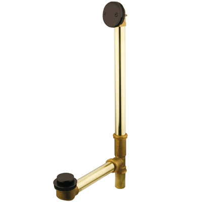 Kingston 23" Brass Touch Tub Drain and Overflow