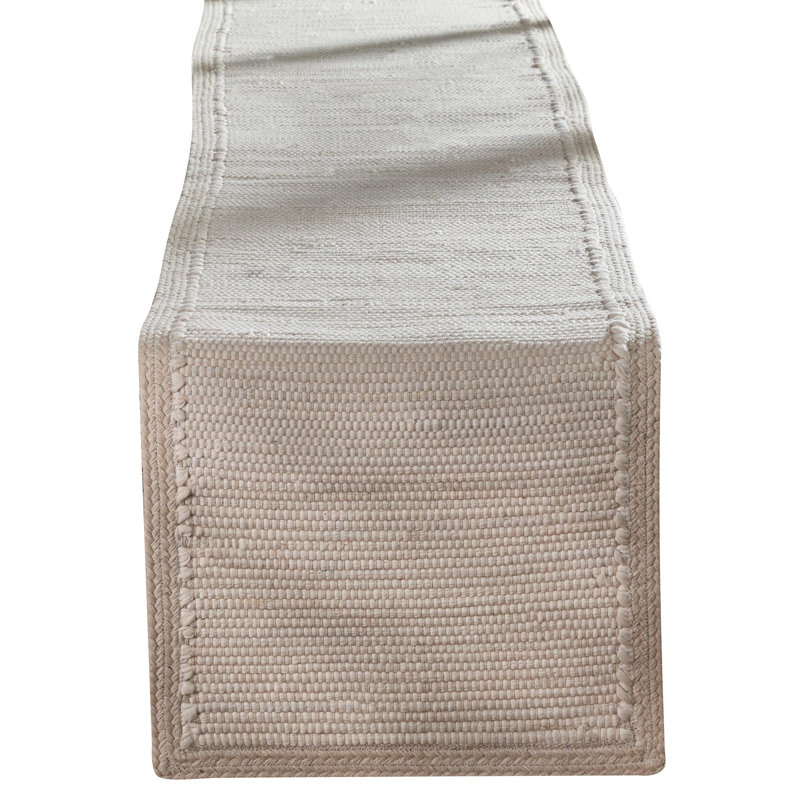 Chemin de table Dune, L 54 po x l 14 po, Crème, crème
