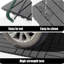 Carreaux de terrasse en plastique emboîtables, 44 paquets de tuiles de terrasse, 12 pouces x 12 pouces imperméables pour une utilisation toutes saisons, tuiles de terrasse de piscine arrière, gris foncé-116657573