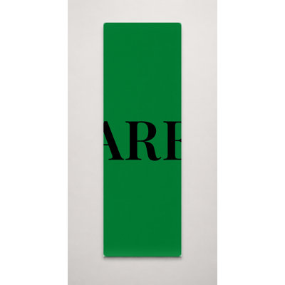 Drapeau du monde des Emirats arabes unis, monogramme de diamant de luxe - blanc vert noir - art sur toile haut