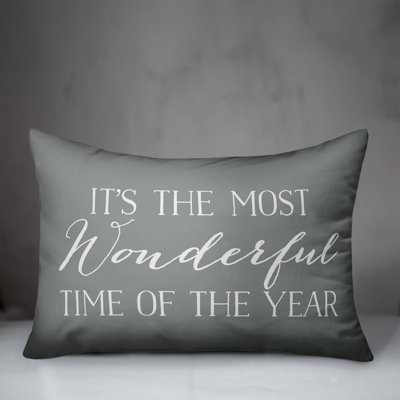  It's the Most Wonderful Time of the Year Lumbar Pillow