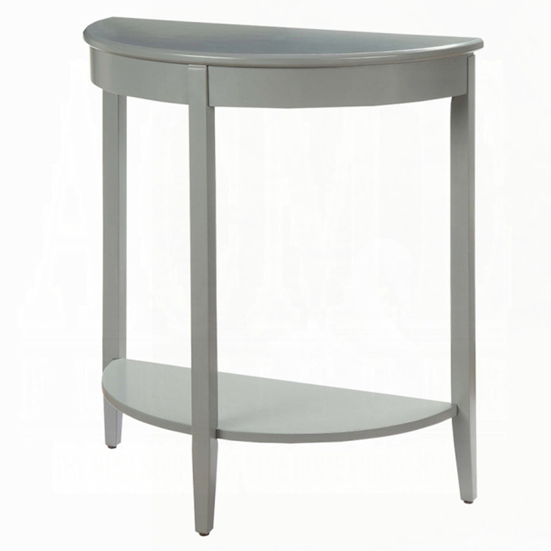 Half Moon Console Table, Gray