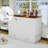  Queen Murphy Bed Cabinet with Storage Drawers, Built-in Charging station, Mattress Included
