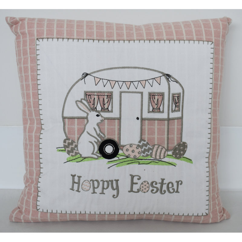  Coussin décoratif en coton Happy Pâques