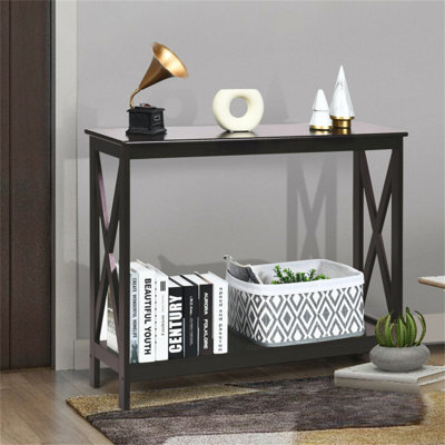 Table d'appoint à 2 niveaux console X-design