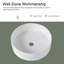 Meuble-lavabo flottant 36 po avec lavabo vasque rond en céramique, rangement ouvert-669260809