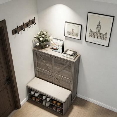 Premium Wooden Shoe Cabinet For Home