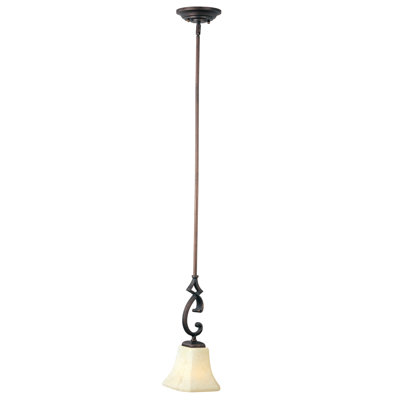 Cottrell 1 - Light Rustic Burnished Single Pendant