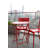 Bistro Round Metal Folding Outdoor Bistro Table With Umbrella Hole , in. W in. D-86001419-86001449