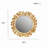 Leaf Round Wall Mirror 30.5"