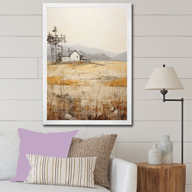 Countryside Rhapsody II sur toile, H 32 po x l 24 po x P 1 po, Cadre simple blanc