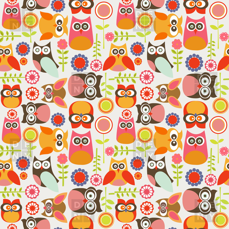 Rideau de douche simple jolie little owls