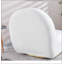Fauteuil d'appoint pivotant en velours moderne avec base en acier inoxydable