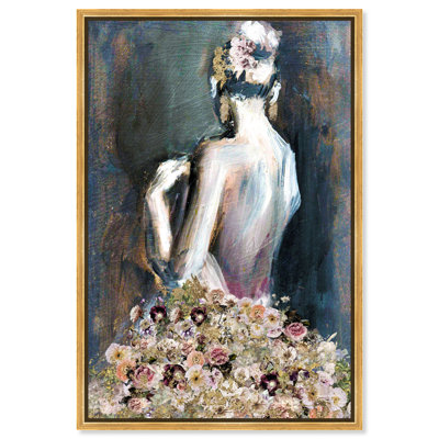 Thinking About You Framed Graphic Art Canvas