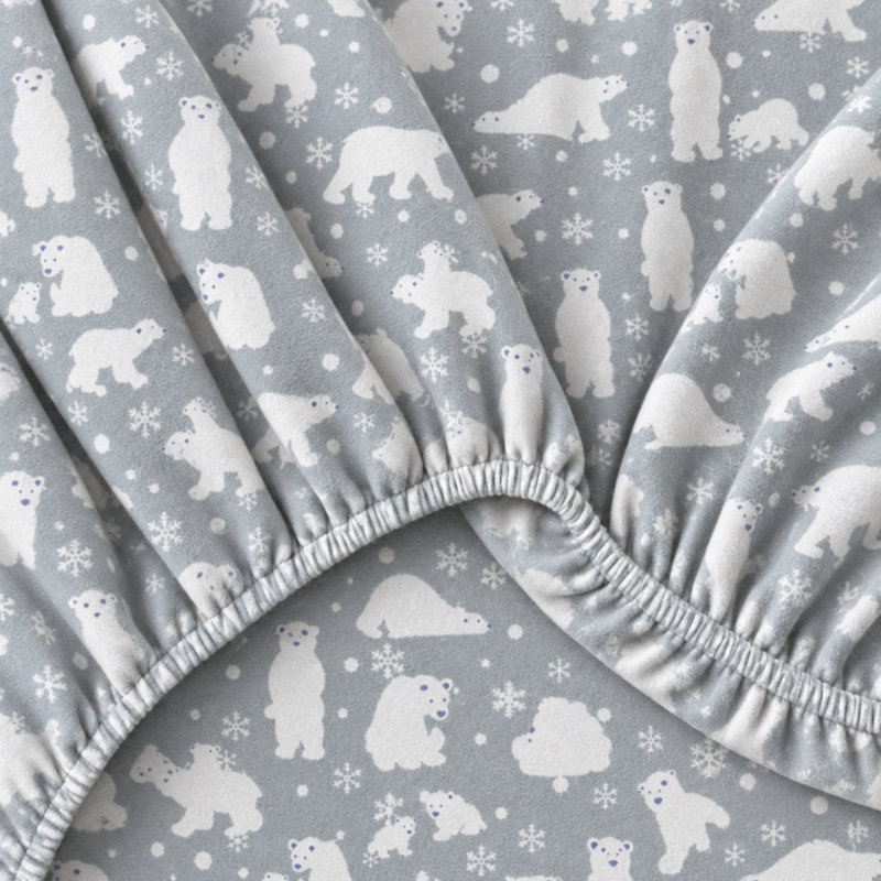 Ensemble de draps de Noël 100% flanelle de coton turc, Très grand californien avec deux taies d'oreiller