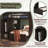 Full Size Loft Bed With Twin Stand-Alone Bed, Desk, Shelves And Wardrobe, Espresso-1679629626