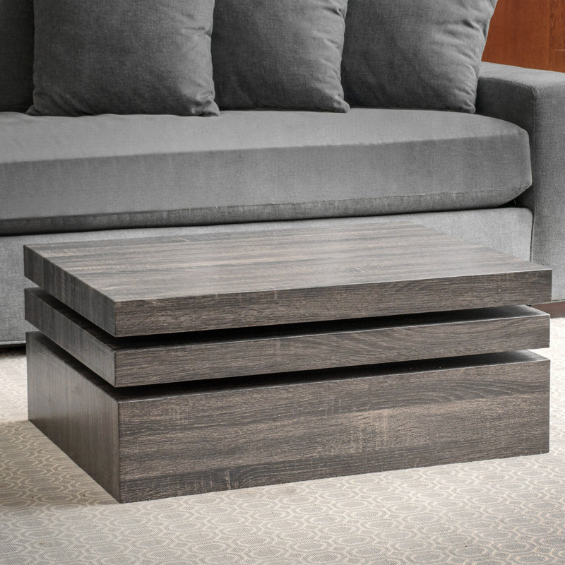 Modernesque Rotating Coffee Table For Functional Living Spaces