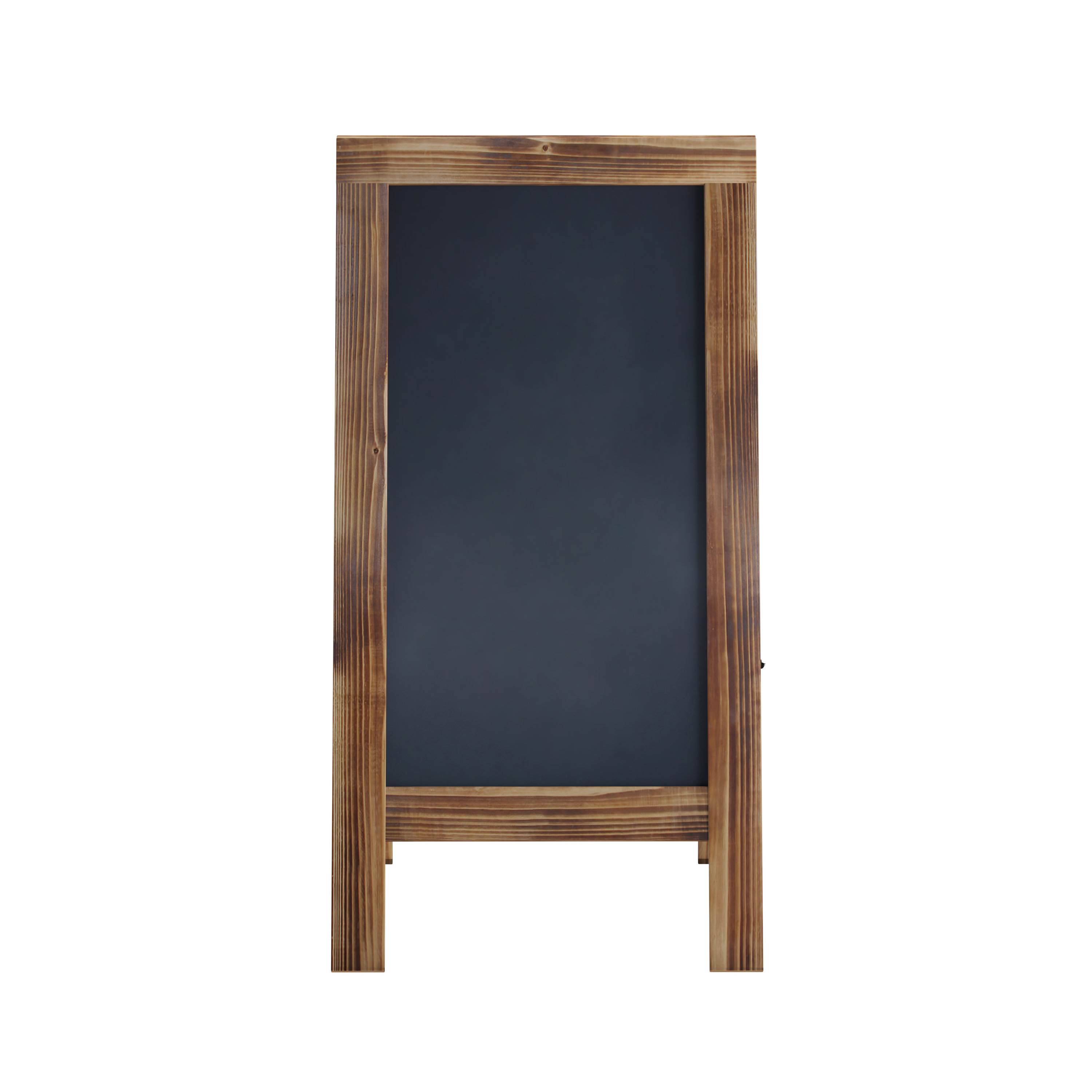 Small Chalkboard Signs with Stand – Deep Black, Slate Chalk-Board 11x14 | Magnetic, Non-Porous Surface with Rustic Pine Wood Frame | Tabletop
