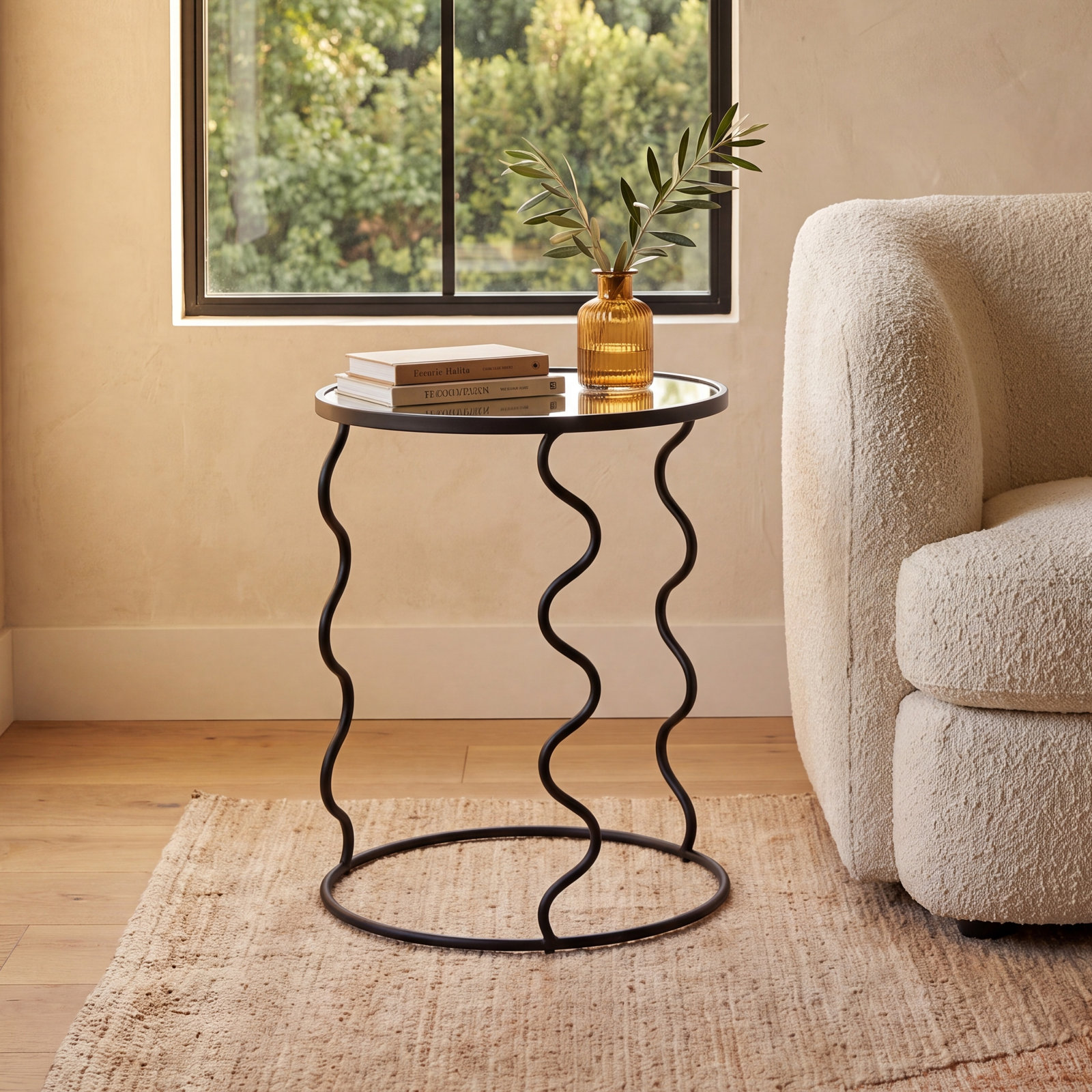 Glass End Table