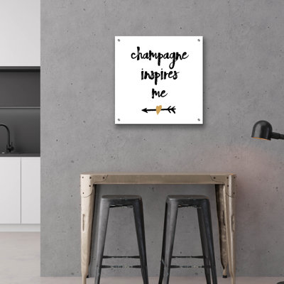 Champagne' by Erin Clark Acrylic Glass Wall Art