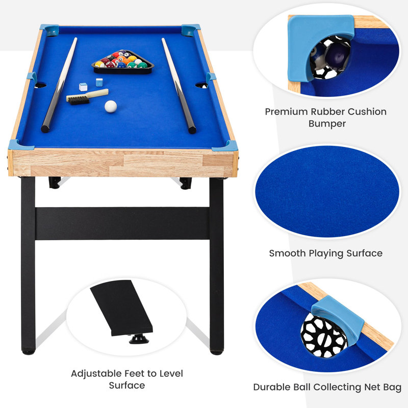 Yiimo 48' Pool Table with Leg Levelers