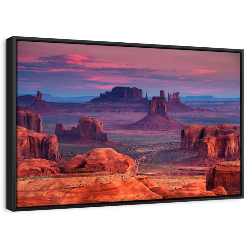 «Monument Valley Desert Landscape Wall Art», H 13 po x l 19 po