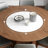 Round Solid Wood Dining Tables with Turntable-1600721109