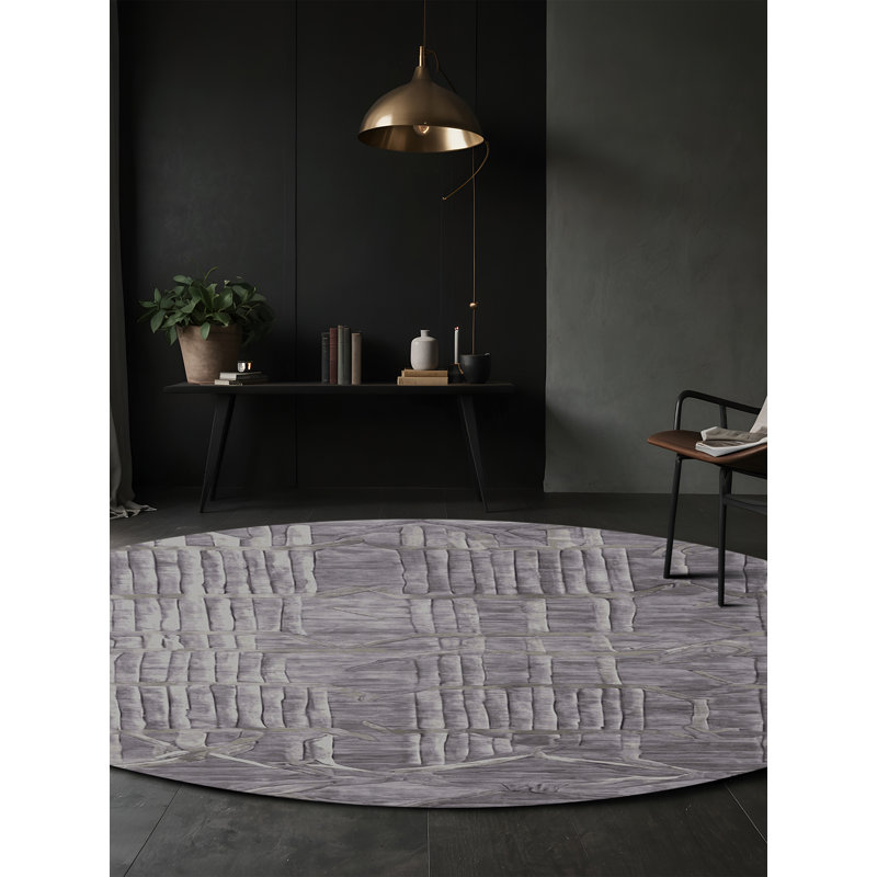 Silky Soft Plush Pink Area Rug, Round 3'